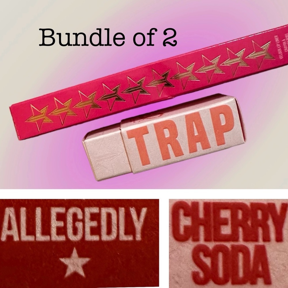 NIB Jeffree Star Bundle; Lipliner (Allegedly) & Velvet Trap  (Cherry Soda)